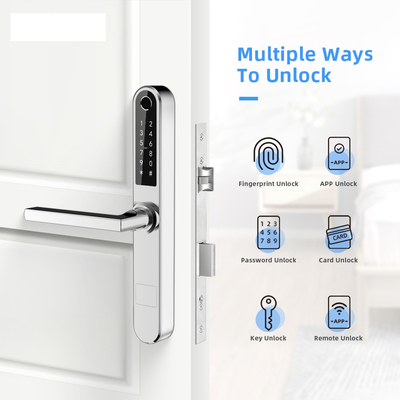 Отпечатка пальцев Bluetooth замка раздвижной двери качания ключ алюминиевого умного ультратонкого механический