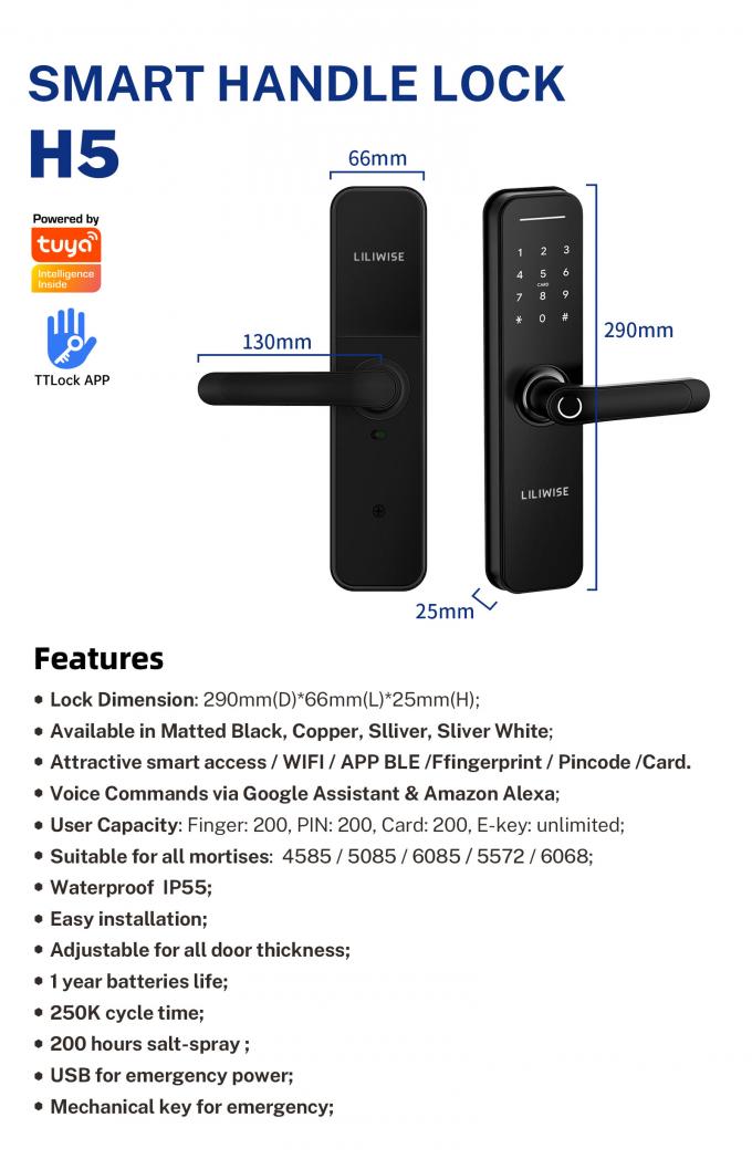 Отпечатка пальцев домашней безопасностью замка дистанционного управления OEM замок умного биометрический 10