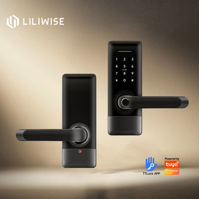 Liliwise Smart Door Lock with 200 Fingerprint Capacity 200 Card Capacity and 150 Password Capacity for Residential and Airbnb