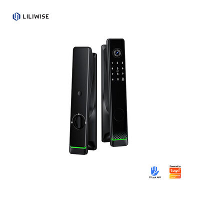 Liliwise Tuya Ttlock Автоматический биометрический замок RFID карта Wifi App Ble отпечаток пальцев Умный дверной замок с камерой