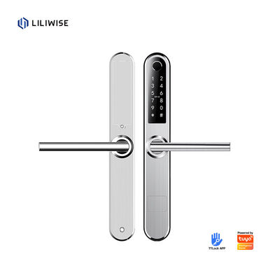 Liliwise Security Электронный отпечаток пальцев Умный цифровой дверной замок Внешнее использование Малый алюминиевый отпечаток дверной замок с APP